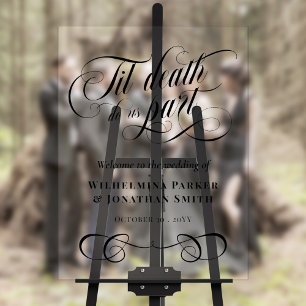 Black Til Death Do Us Part Mariage Welcome