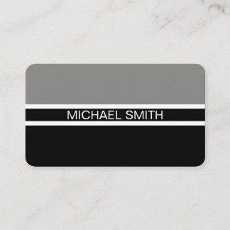 Black Titanium Professional Elegant Modern Business Card