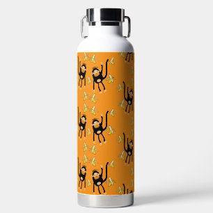 Black To School Little Monkey Water Bottle
