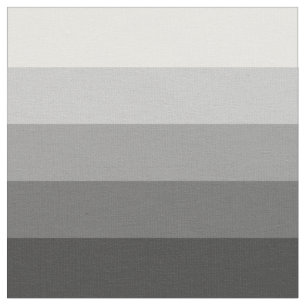 Black to White Ombre Stripes Fabric