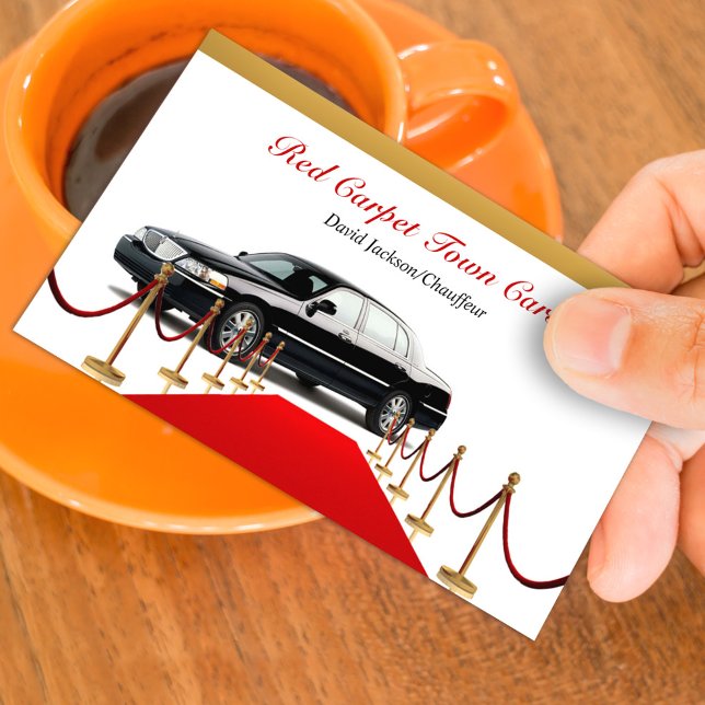 Black Town Car Driver Business Card (Creator Uploaded)