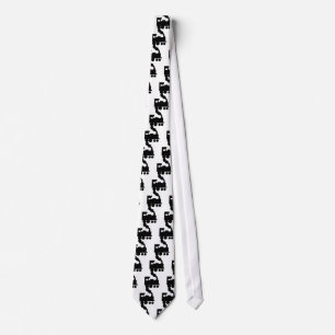 black train railway icon tie