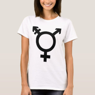 Black Transgender Symbol T-Shirt