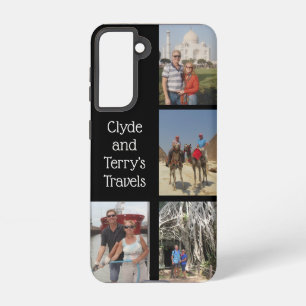 Black Travel Memories Samsung S21 Case
