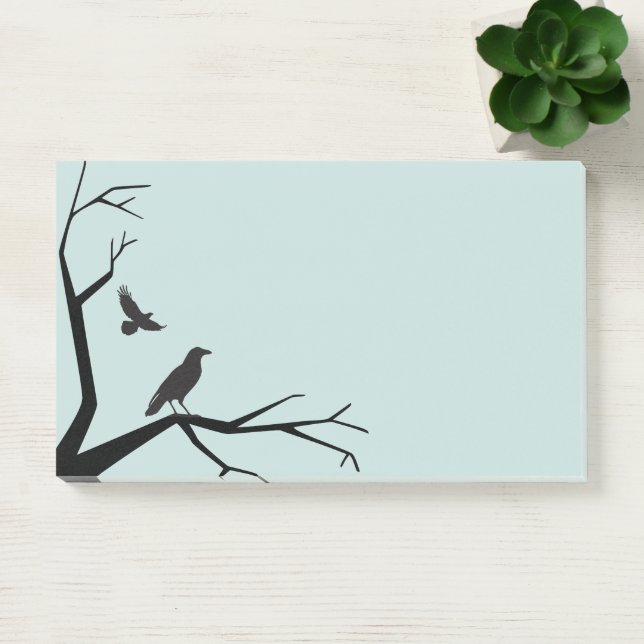 Black Tree and Ravens Post-it Notes (Office)