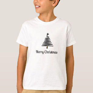 Black Tree Christmas T-Shirt 