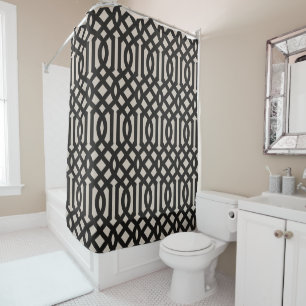 Black Trellis   Modern Farmhouse Bathroom Decor