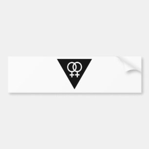 Black Triangle Bumper Sticker