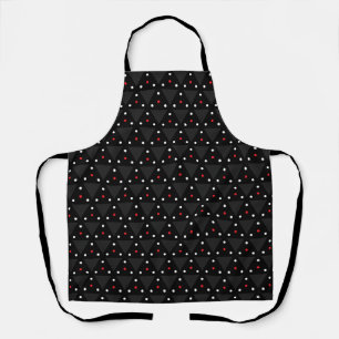 Black Triangle UFO Pattern Modern Abstract Apron