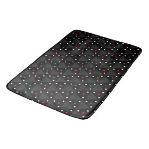 Black Triangle UFO Pattern Modern Abstract Bath Mat