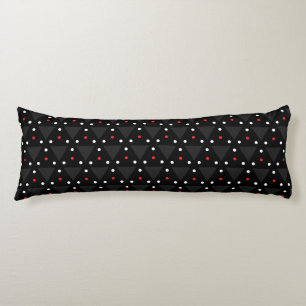 Black Triangle UFO Pattern Modern Abstract Body Pillow