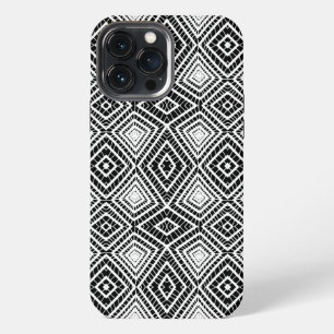 black Tribal Diamonds Mud Cloth African Pattern iPhone 13 Pro Max Case
