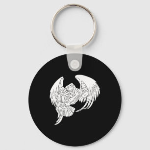 Black Tribal Tattoo Eagle Keychain