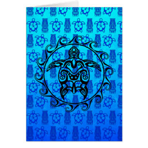 Black Tribal Turtle