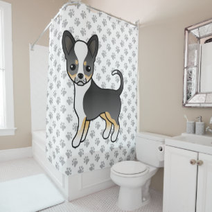 Black Tricolor Smooth Coat Chihuahua Dog & Paws
