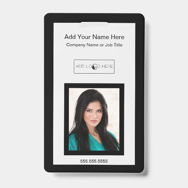 Black trim add photo logo identification badge (Front)