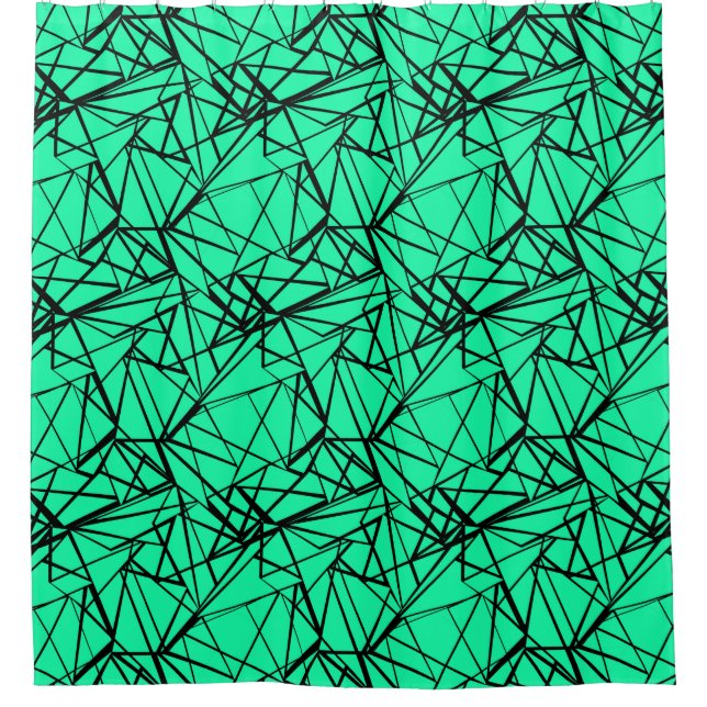 Black turquoise abstract (Front)