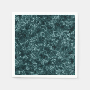 Black turquoise marble napkin