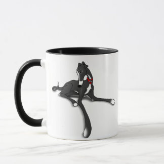 Black Tux Greyhound Mug