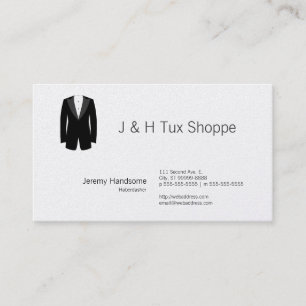 Black Tuxedo Business Card