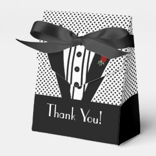 Black Tuxedo- Guest Favour Thank You Favor Box