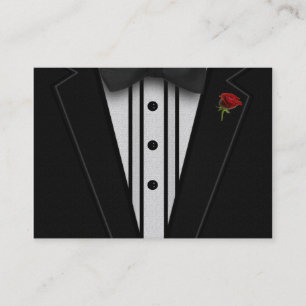 Black Tuxedo with Bow Tie Business Card