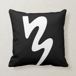 Black Two Sided Logo Pillow: Batavia Marching Band Throw Pillow
