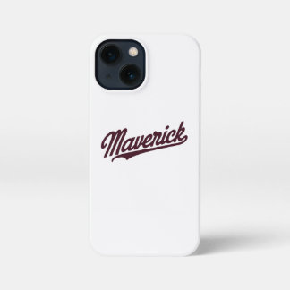 Black Typography Maverick iPhone 13 Mini Case