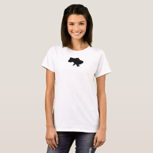 Black Ukrainian map T-Shirt