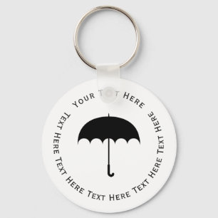 Black Umbrella Keychain