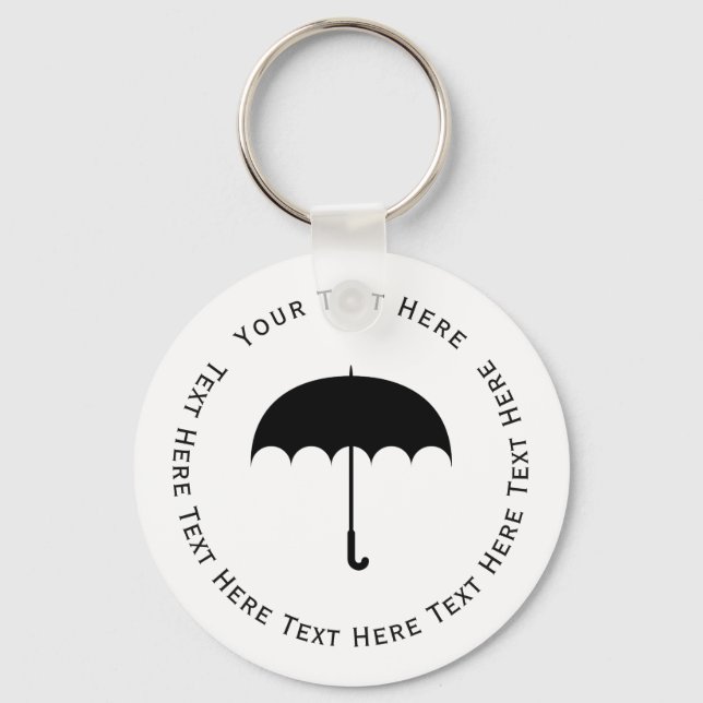 Black Umbrella Keychain (Front)