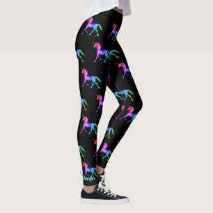 Black Unicorn Custom Name Leggings Yoga Pants