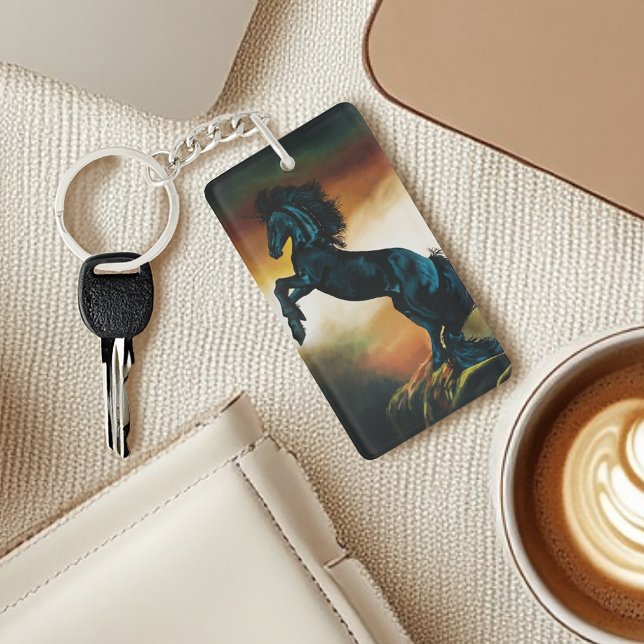 Black Unicorn Fantasy Dance Keychain (Creator Uploaded)