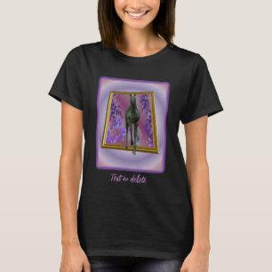 Black Unicorn Horse Fantasy Personalized T-Shirt