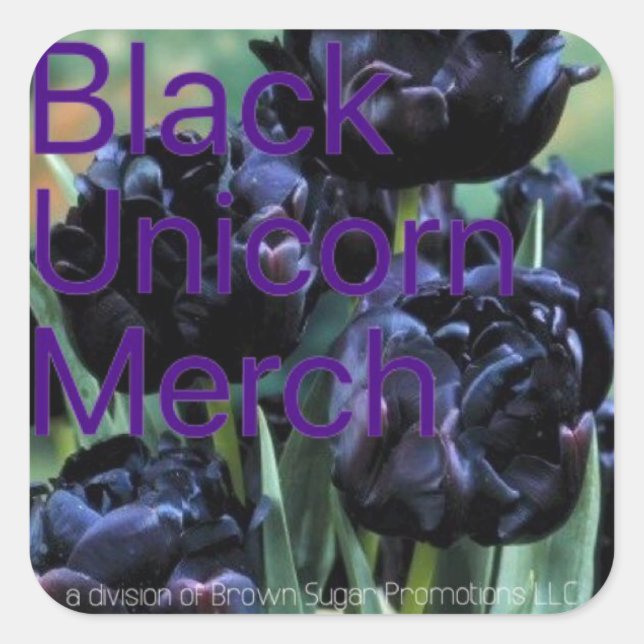 Black Unicorn Merch 00 Square Sticker (Front)