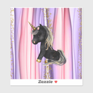 Black Unicorn Pink Ears