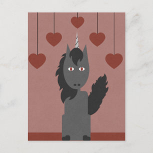 Black Unicorn Postcard