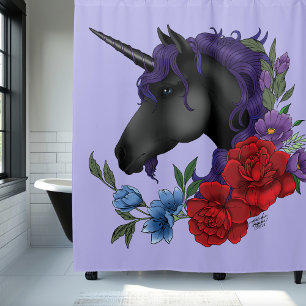 Black Unicorn Purple Midnight Garden Flowers