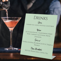 Black Unicorn Purple Red Sage Flowers Drinks Menu