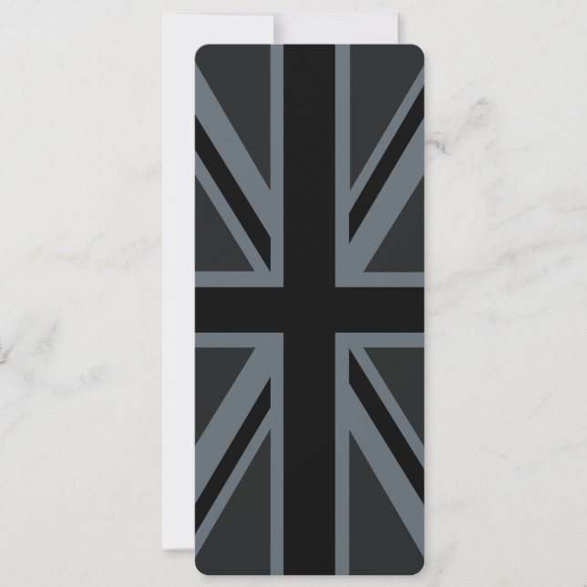 Black Union Jack British Flag Design Customize it (Front)
