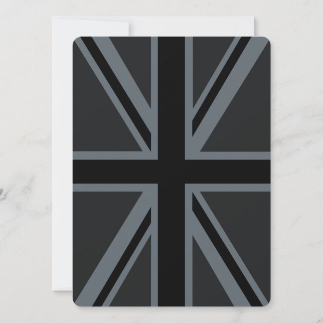 Black Union Jack British Flag Design Customize it (Front)