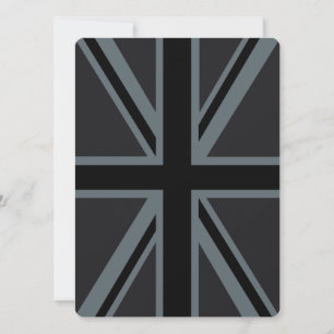 Black Union Jack British Flag Design Customize it