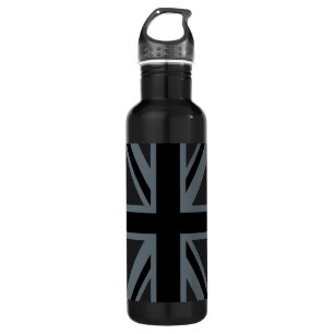 Black Union Jack British Flag Design Customize it 710 Ml Water Bottle