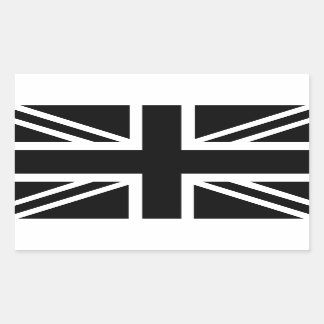 Black Union Jack British (UK) Country Flag Sticker