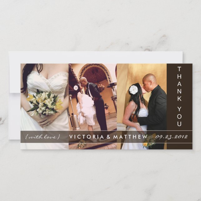 BLACK UNION | WEDDING THANK YOU CARD (Front)