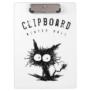 Black Unkempt Kitten GabiGabi Clipboard
