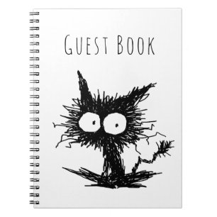 Black Unkempt Kitten GabiGabi Notebook