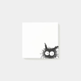 Black Unkempt Kitten GabiGabi Post-it Notes