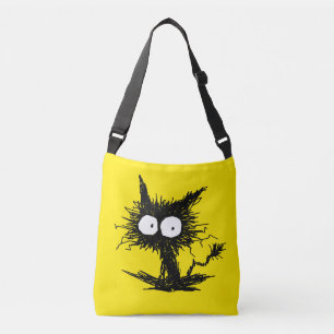 Black Unkempt Kitten GabiGabi Yellow Crossbody Bag