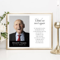 Black Until We Meet Again Funeral Poem With Photo